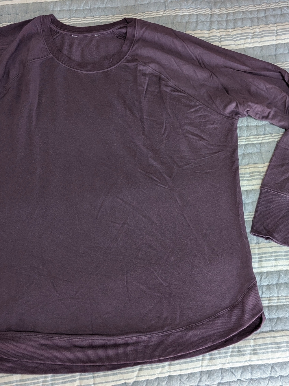 Athleta Long Sleeve Tee in Deep Plum